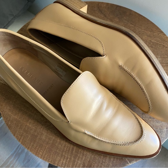 Everlane The Modern Leather Loafers Camel Tan brown 9 women Made In Italy - Picture 11 of 12